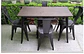 Mesa Tolix Rectangular Nogal 140x90cm - Miniatura 4