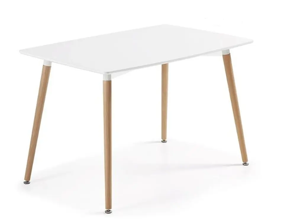 Set Juego de Comedor Mesa Eames Rectangular 120x80cm + Sillas Eames Clásicas 25