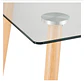 Mesa Eames rectangular de vidrio 140x80x75cm - Miniatura 2