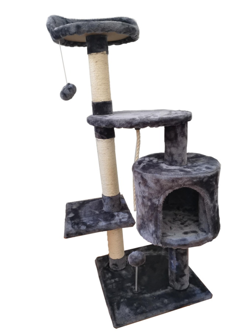 Torre de juegos y árbol rascador para gatos