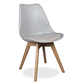 Comedor Redondo Tulip Blanco 80cm + 4 Sillas Eames Oak Blanco o Gris - Miniatura 2