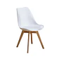 Comedor Redondo Tulip Blanco 80cm + 4 Sillas Eames Oak Blanco o Gris - Miniatura 3