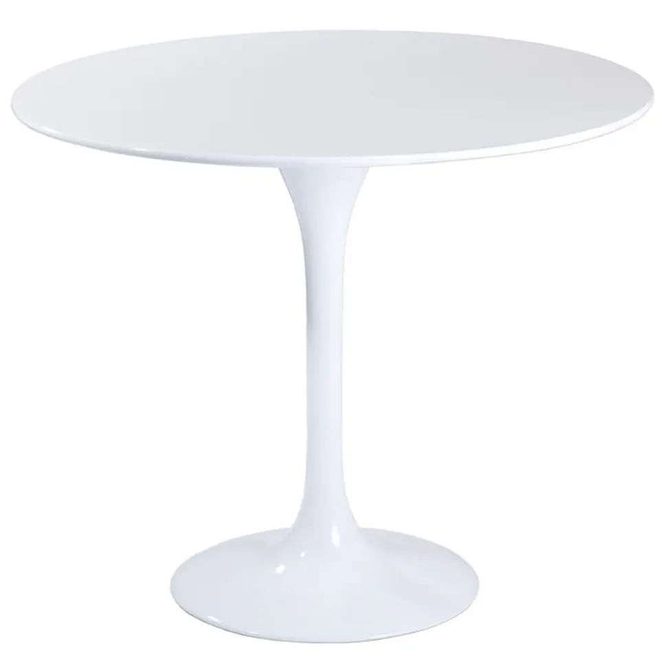 Comedor Redondo Tulip Blanco 80cm + 4 Sillas Eames Oak Blanco o Gris 4
