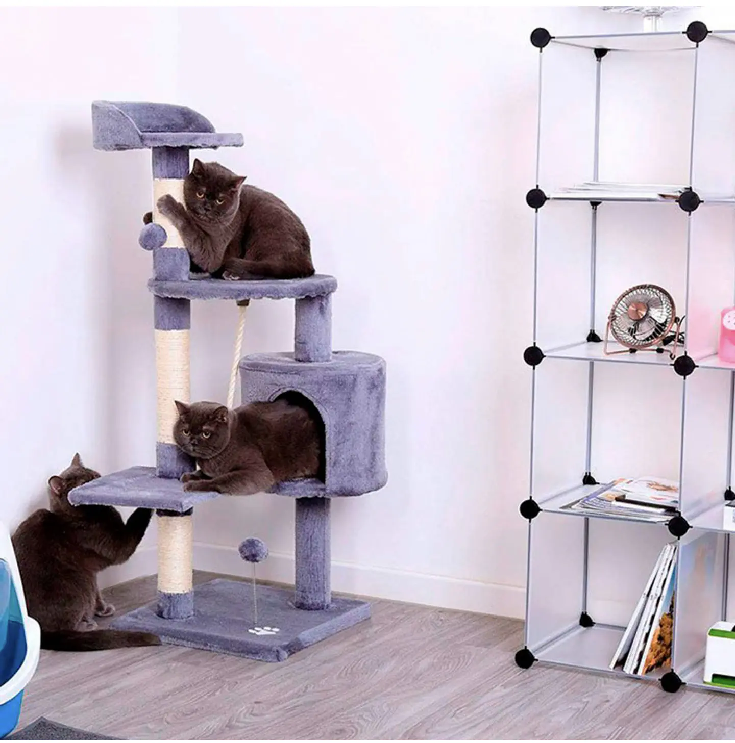 Árbol de juego para gatos Dark Grey (Pequeño) 6