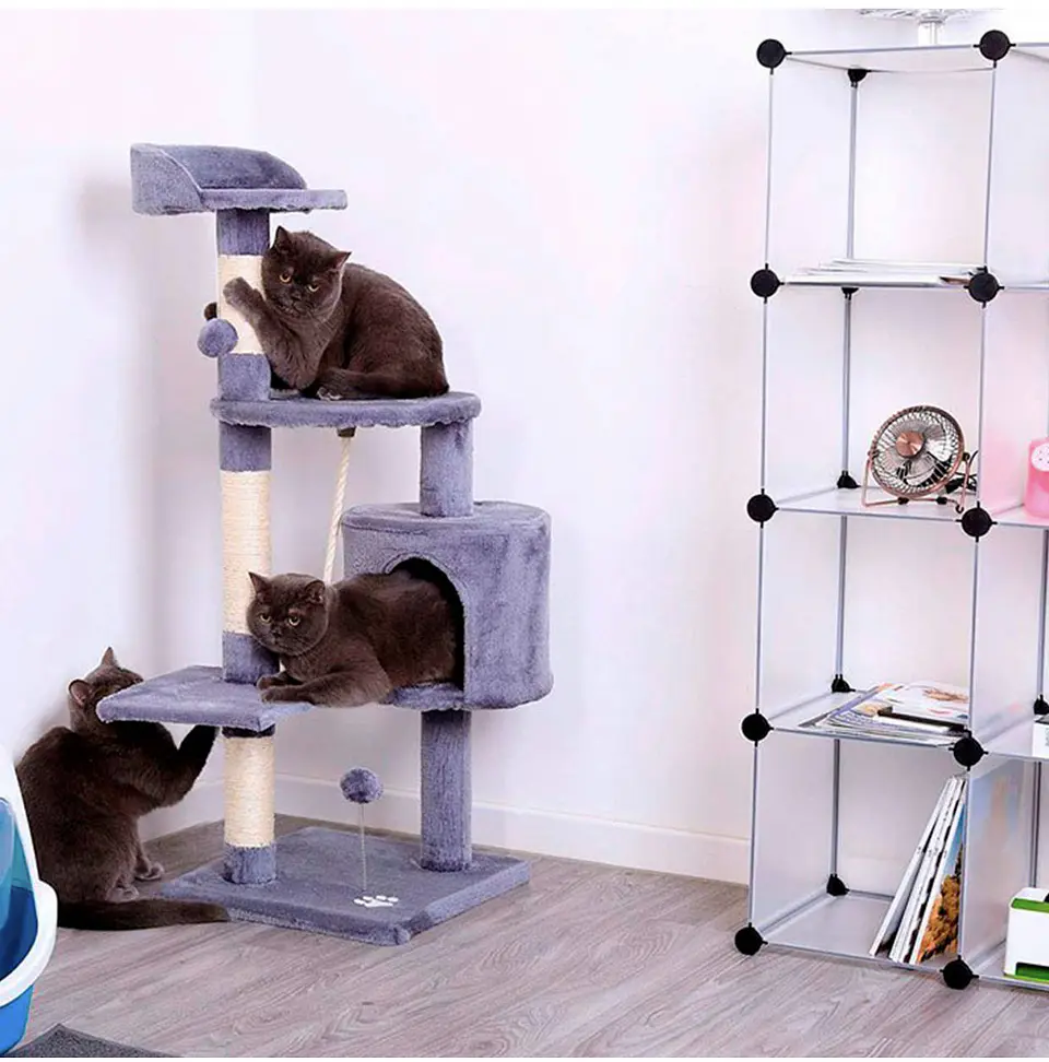 Árbol de juego para gatos Dark Grey (Pequeño) 6