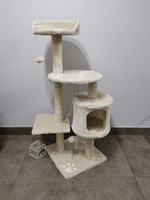 Árbol de juego para gatos Beige (Pequeño)