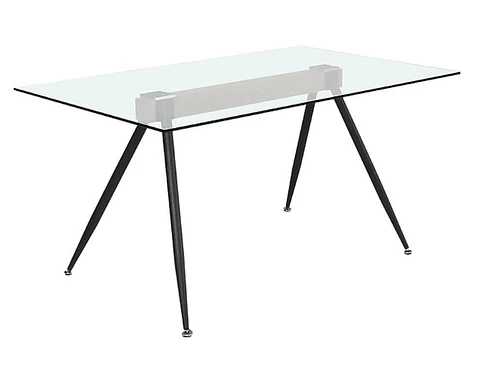 Mesa Oh Metal Steel rectangular de vidrio 140x80x75cm