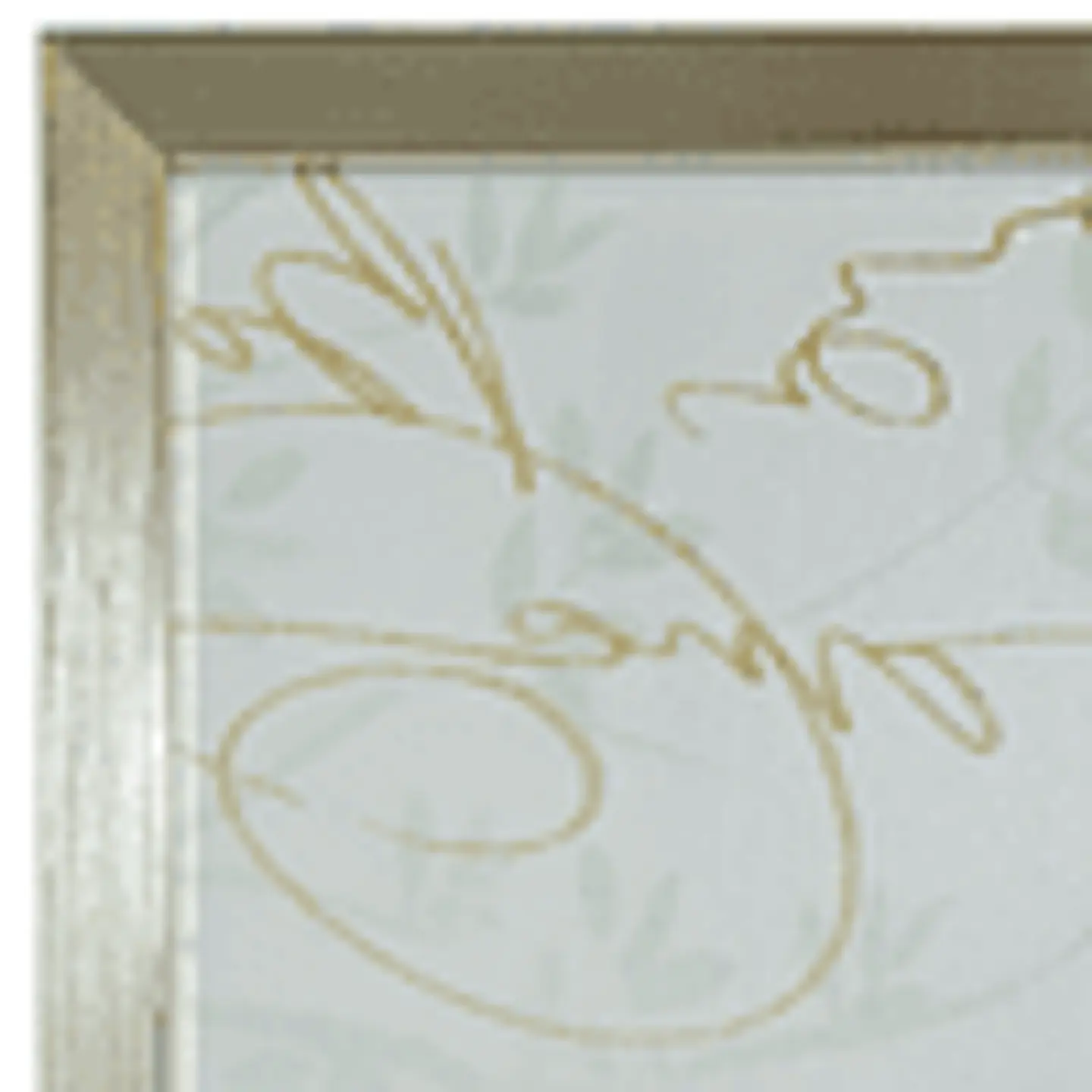 Cuadro de Tela 40x60cm Pluma Verde  2