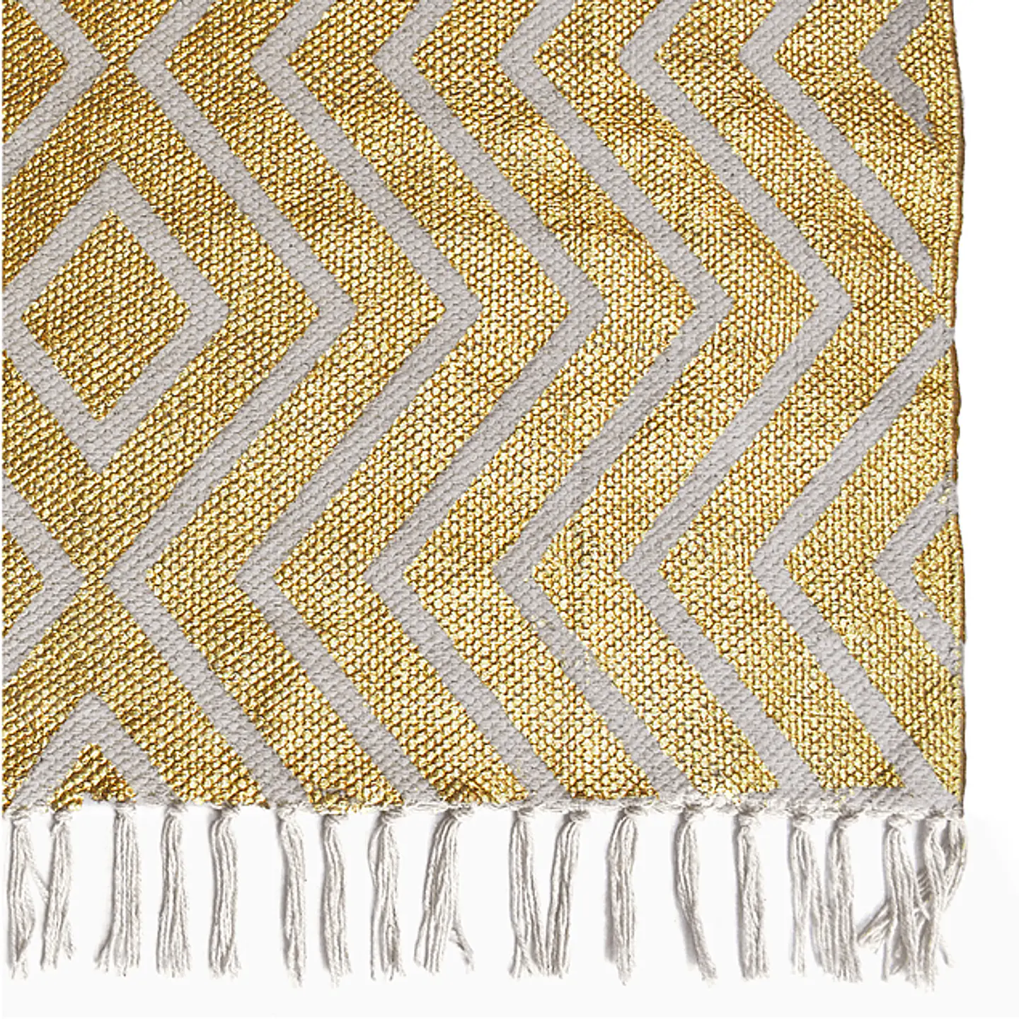 Alfombra Kelim Cotton Gold 160x230 Cm  2