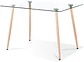 Set Juego de Comedor Mesa Rectangular Vidrio 120x80cm + Sillas Oak Acolchadas - Miniatura 11