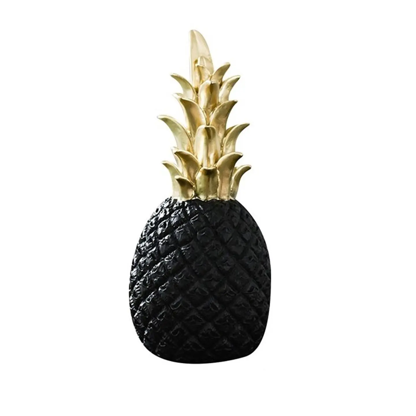 Piña Decorativa Negro- Dorado 1