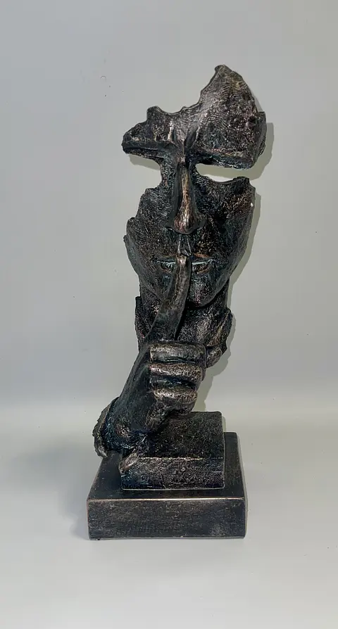Estatua Mascara Gladiador 12,5x12x31cm