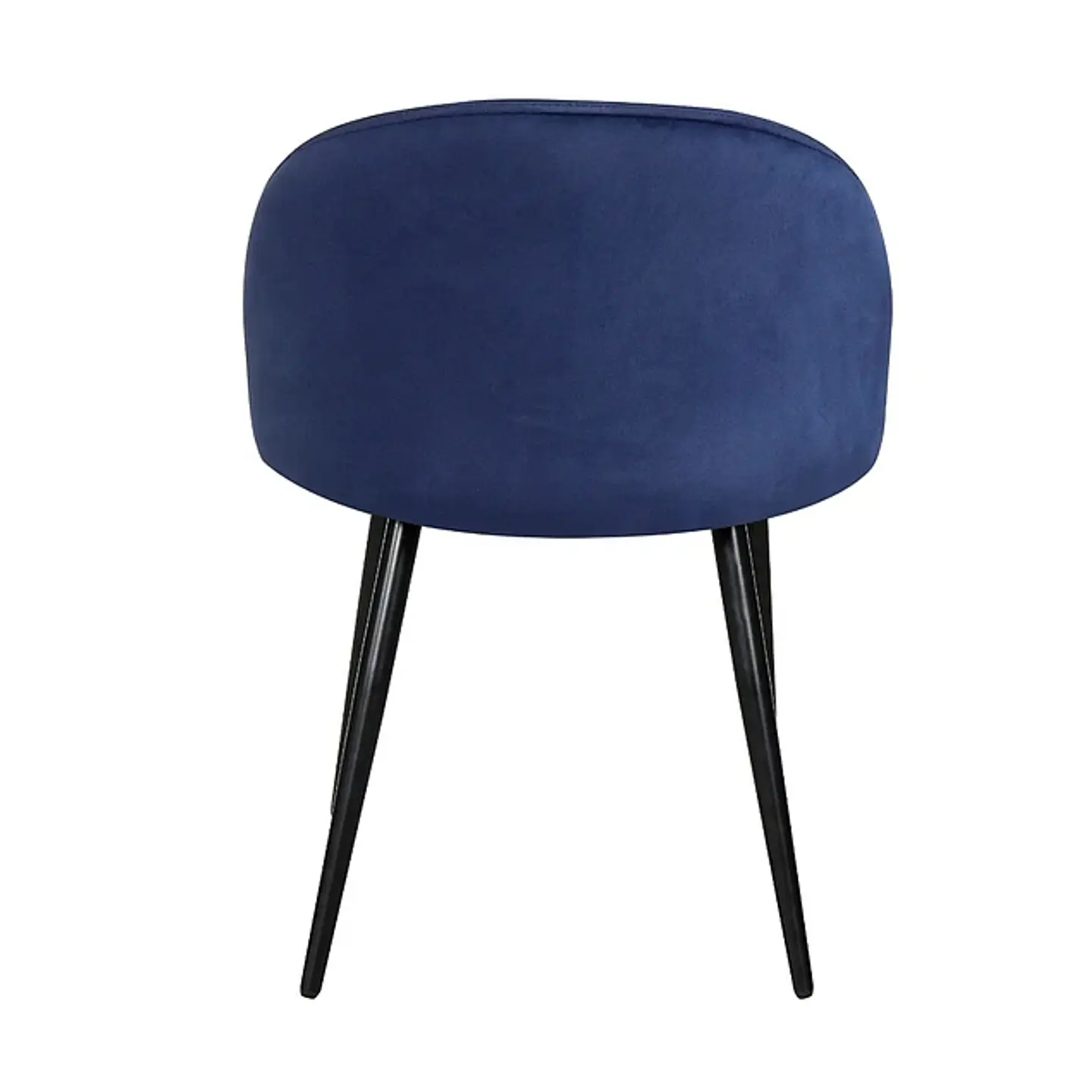 Silla Velvet Respaldo Liso Base Negro  6