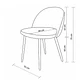 Silla Velvet Respaldo Liso Base Negro  - Miniatura 8