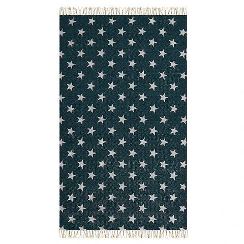 Alfombra Cotton 60x110cm Star Deep Blue 