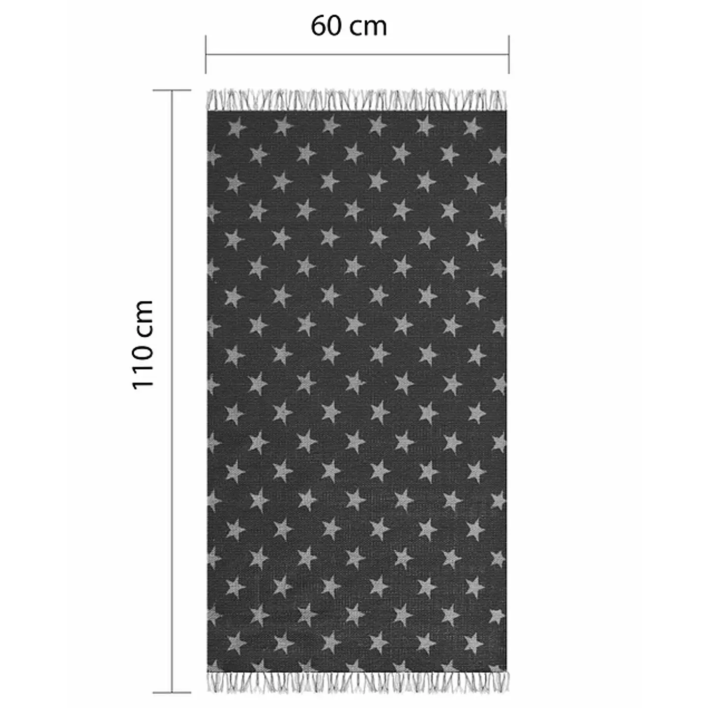 Alfombra Cotton 60x110cm Star Deep Blue  2