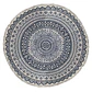 Alfombra Mandala Redonda Azul 120cm diámetro - Miniatura 1