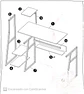 Escritorio Rack Oak steel Wood - Miniatura 2