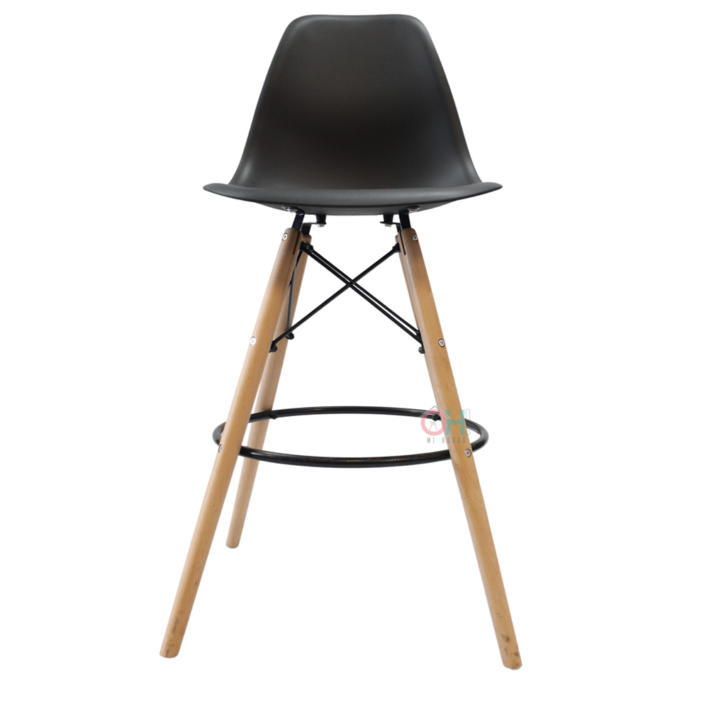 Taburete Eames Negro 69cm 2