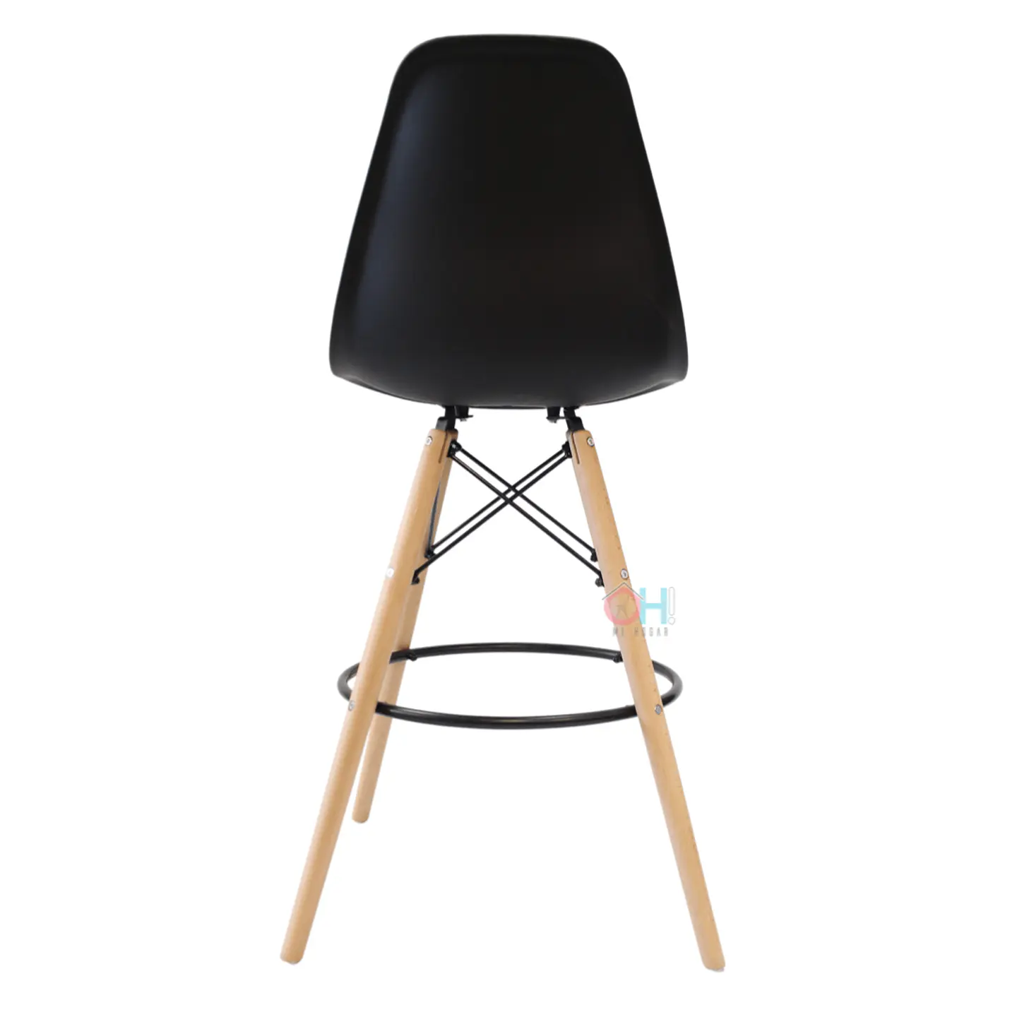 Taburete Eames Negro 69cm 5