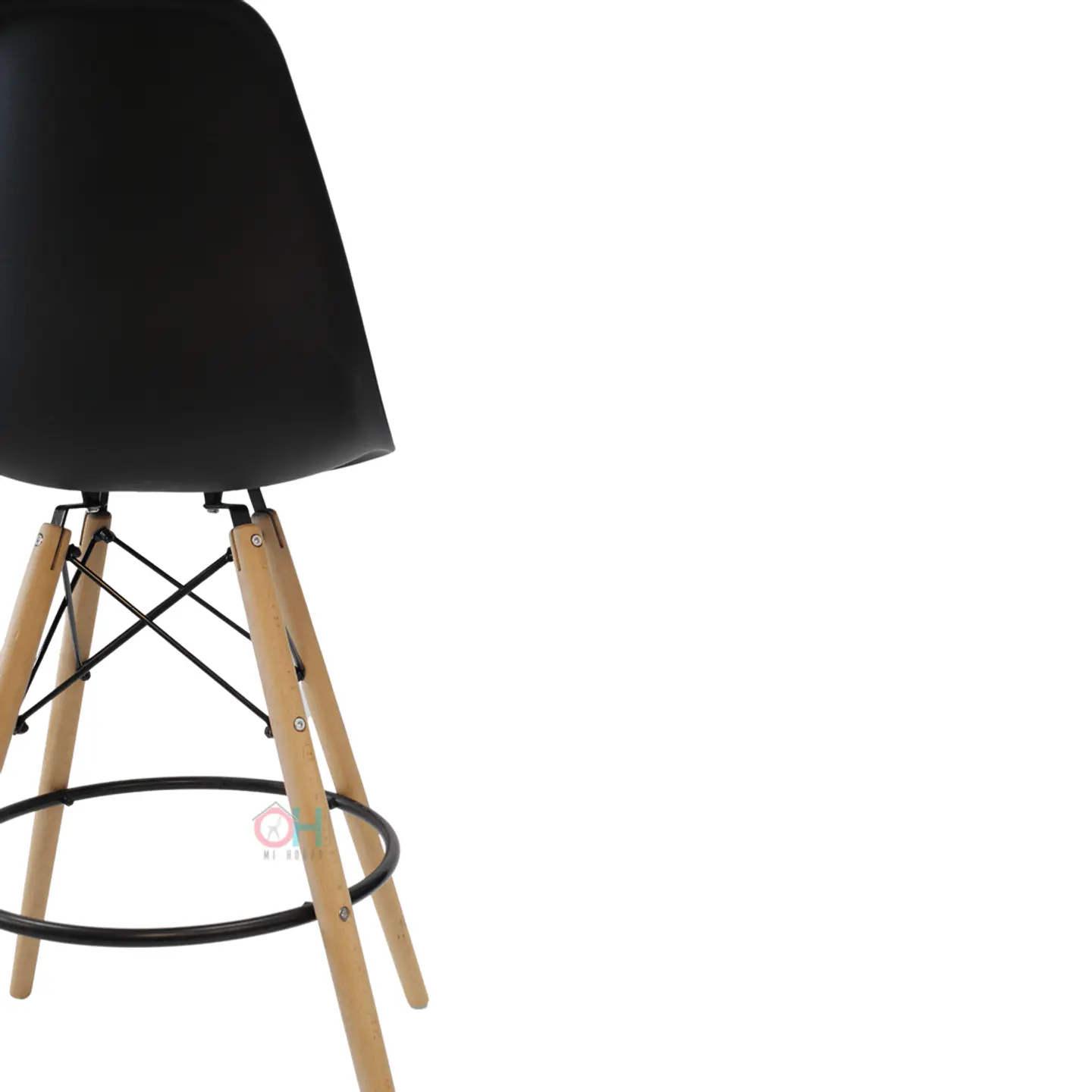 Taburete Eames Negro 69cm 8