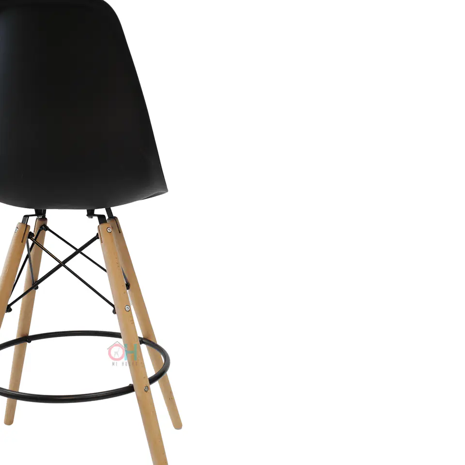 Taburete Eames Negro 69cm 8