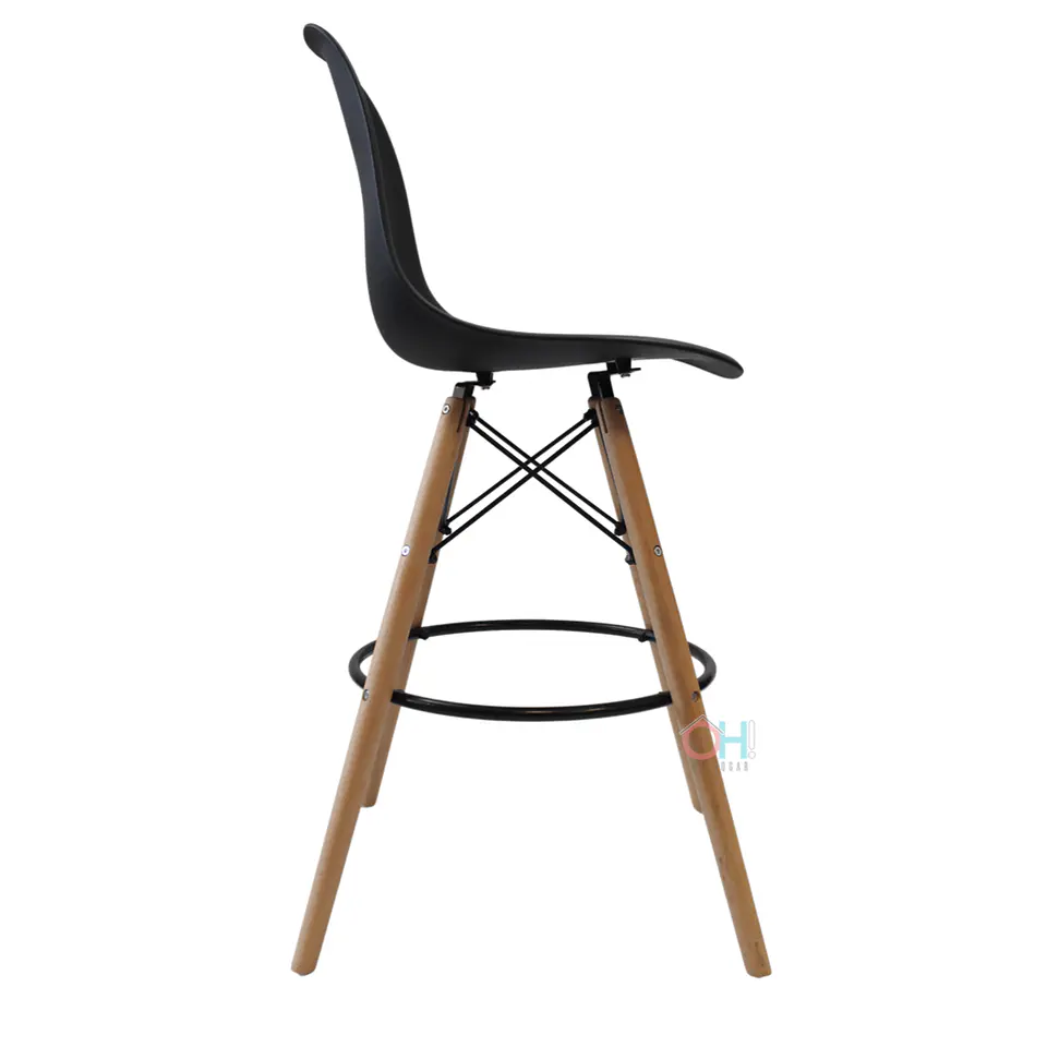 Taburete Eames Negro 69cm 3