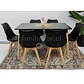 Set Juego de Comedor Mesa Rectangular 120x80cm + Sillas Oak Acolchadas - Miniatura 6