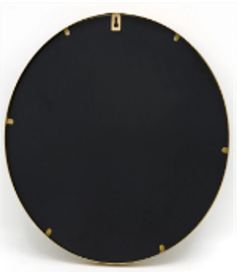 Espejo Redondo Esparta 80cm Diámetro Plata 