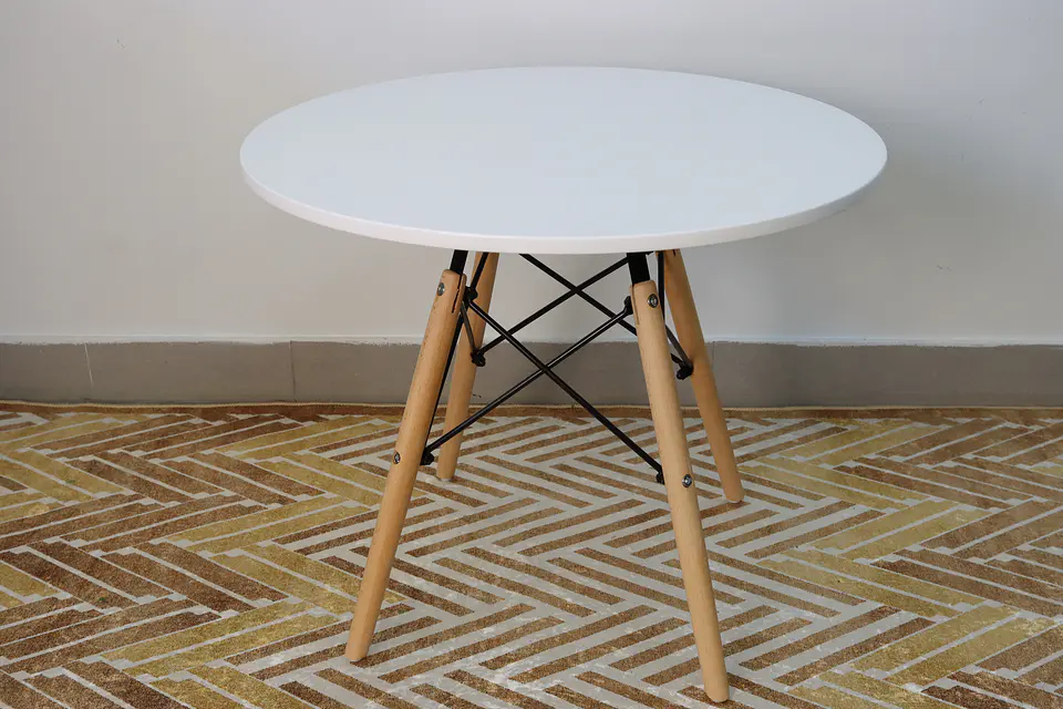 Mesa Redonda Infantil para Niños - Estilo Eames 60cm 3