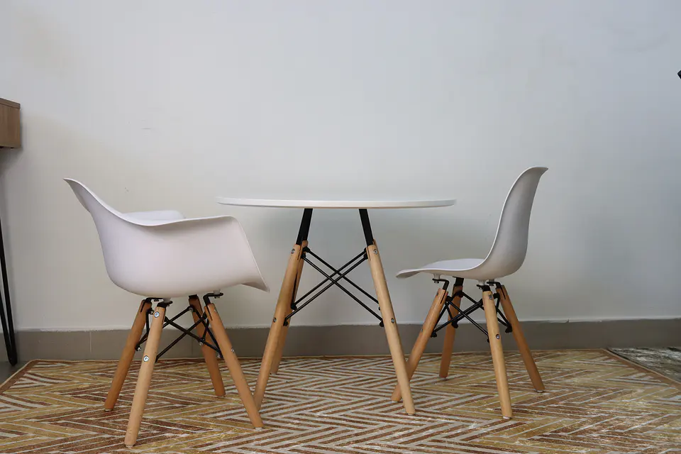 Mesa Redonda Infantil para Niños - Estilo Eames 60cm 6