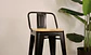 Taburete Tolix Negro Asiento de Madera 64cm - Miniatura 5