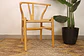 Set de Comedor Mesa Ohmioh Redonda 120cm Cubierta Vidrio + 4 Sillas Wishbone Natural  - Miniatura 10
