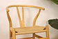 Set de Comedor Mesa Ohmioh Redonda 120cm Cubierta Vidrio + 4 Sillas Wishbone Natural  - Miniatura 12
