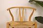 Set de Comedor Mesa Ohmioh Redonda 120cm Cubierta Vidrio + 4 Sillas Wishbone Natural  - Miniatura 18