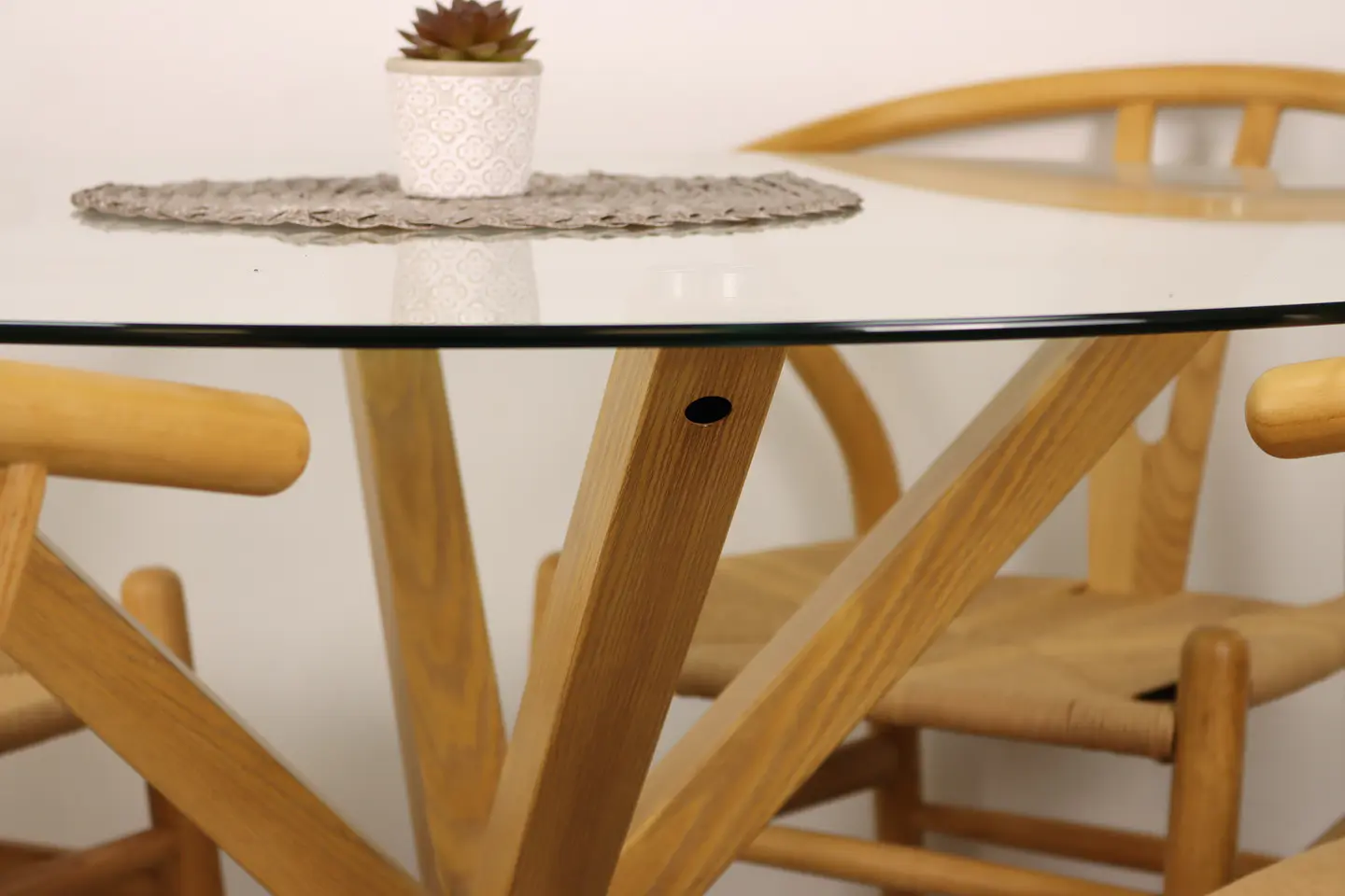 Mesa Ohmioh Redonda de Vidrio - (100cm, 120cm) 4
