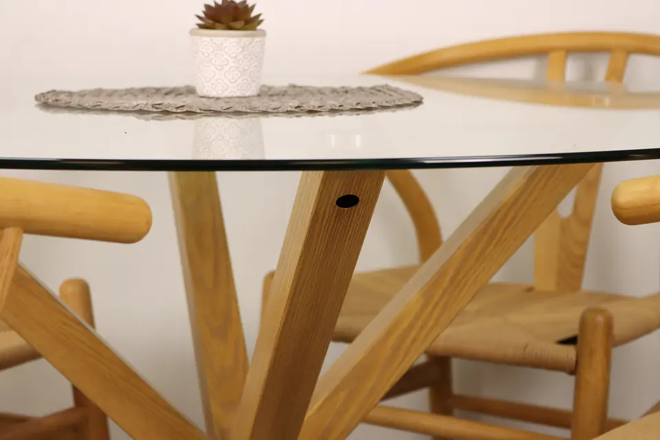 Mesa Ohmioh Redonda de Vidrio - (100cm, 120cm) 4