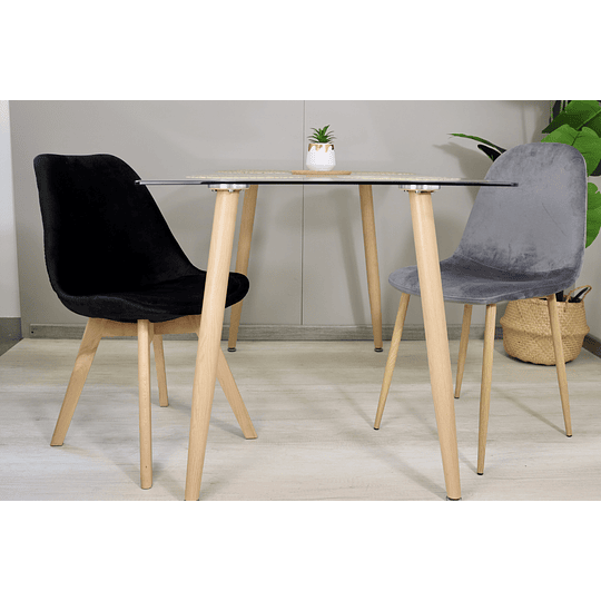 Estilo moderno de la silla NORDICA escandinava (negro)