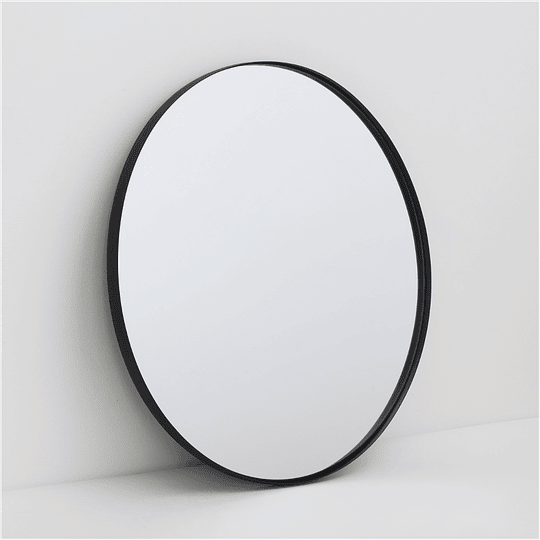 Espejo redondo con marco metálico 65cm