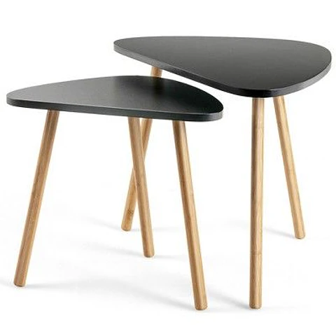 Mesa de Centro Doble Negro