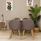 Comedor Rectangular XT Vidrio 140x90cm + 4 Sillas Berna Velvet Oak - Miniatura 4