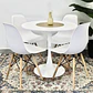 Comedor Redondo Tulip Blanco 80cm + 4 Sillas Eames Clásicas Blanco - Miniatura 9