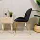 Silla Berta Velvet Base Dorada - Miniatura 9