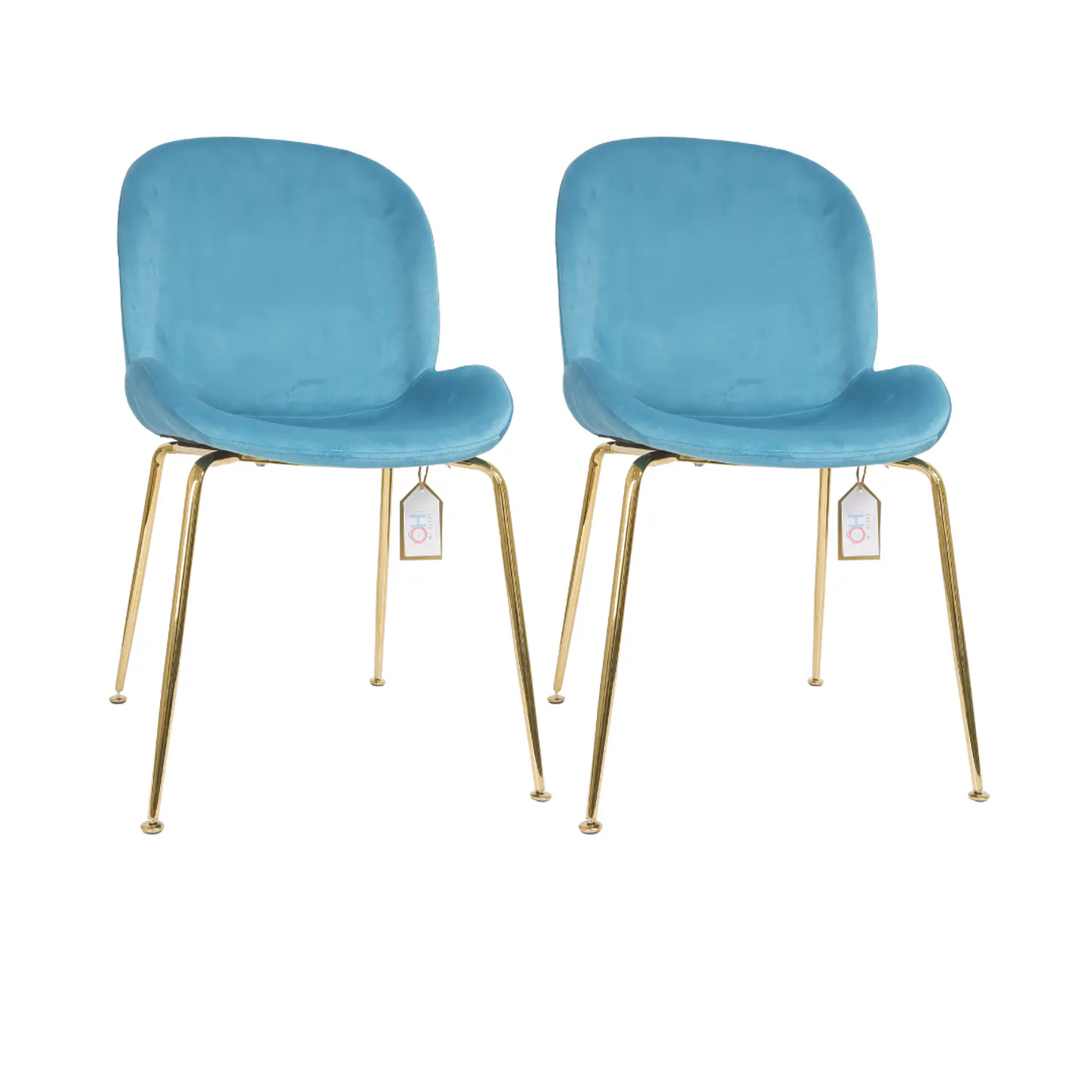 Pack de 2 Sillas Berta Velvet Base Dorada 4