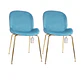 Pack de 2 Sillas Berta Velvet Base Dorada - Miniatura 4