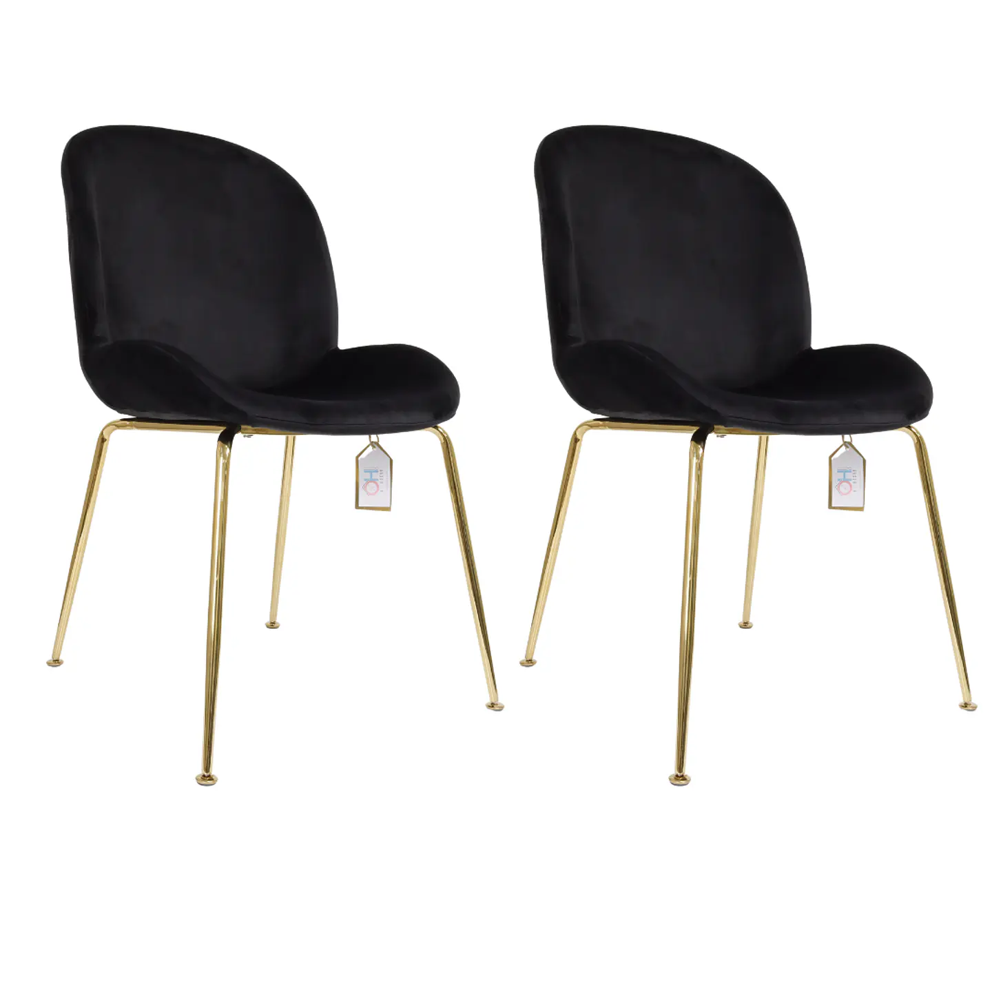 Pack de 2 Sillas Berta Velvet Base Dorada 2