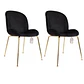 Pack de 2 Sillas Berta Velvet Base Dorada - Miniatura 2