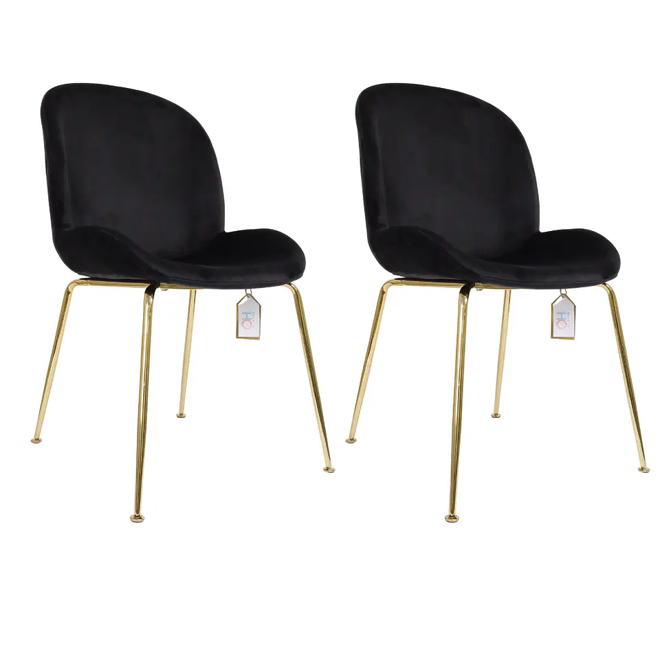Pack de 2 Sillas Berta Velvet Base Dorada 2