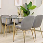Juego de Comedor Rectangular Vidrio 120x80cm + 4 Sillas Berta  - Miniatura 4