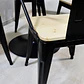 Comedor Redondo Tulip Negro 100cm + 4 Sillas Tolix Pierre - Miniatura 4